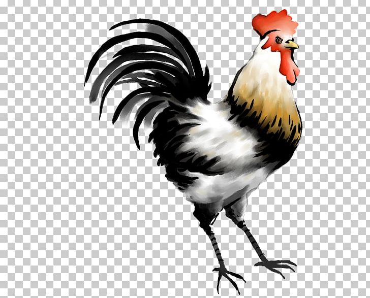 Chicken Rooster Chinese Painting Chinese Zodiac PNG, Clipart, 2017 Big Cock, Animals, Badminton Shuttle Cock, Beak, Big Cock Free PNG Download