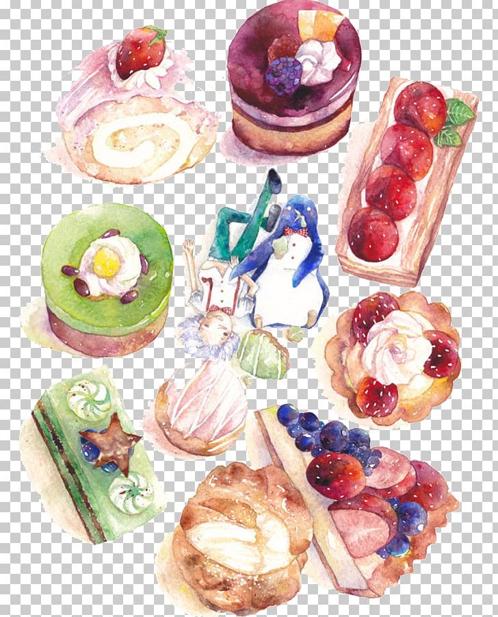 Drawing Watercolor Painting Food Illustration PNG, Clipart, Art, Behance, Birthday Cake, Cake, Cakes Free PNG Download