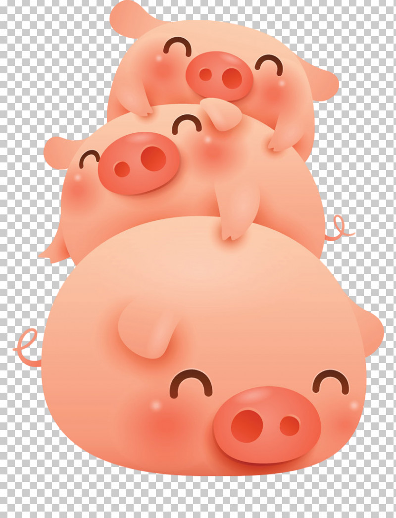 Cute Pig PNG, Clipart, Cartoon, Cute Pig, Nose, Pink, Saving Free PNG  Download