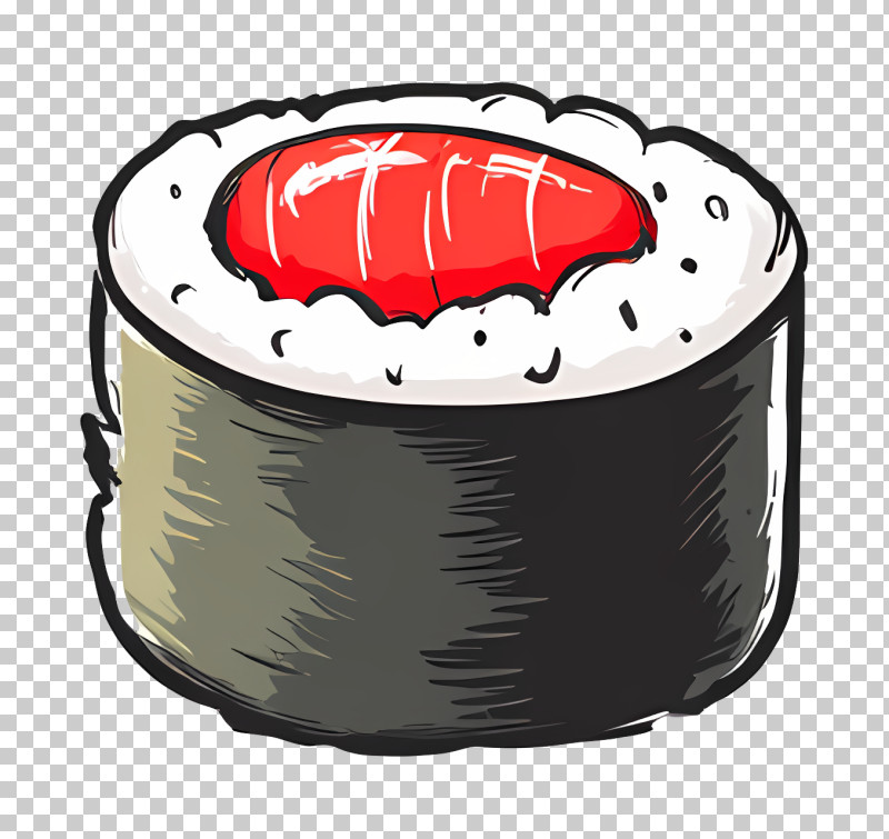 Sushi Icon - Sushi Roll Cartoon PNG