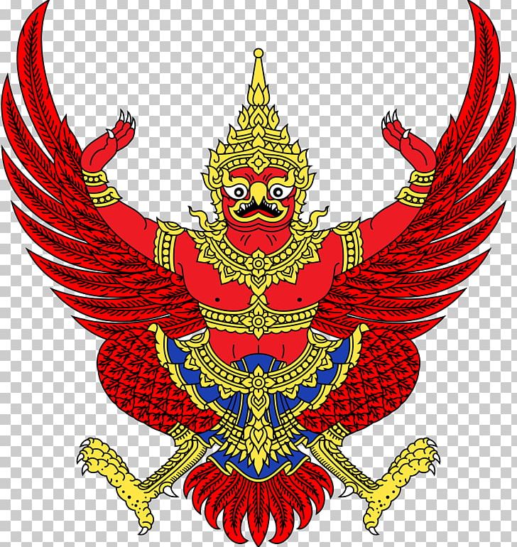 Emblem Of Thailand Garuda National Emblem Symbol PNG, Clipart, Art, Coat Of Arms, Emblem, Emblem Of Thailand, Fictional Character Free PNG Download
