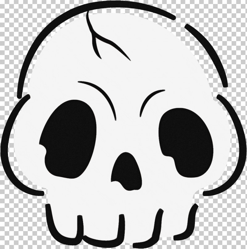 Skull Halloween PNG, Clipart, Bone, Face, Halloween, Head, Line Art Free PNG Download