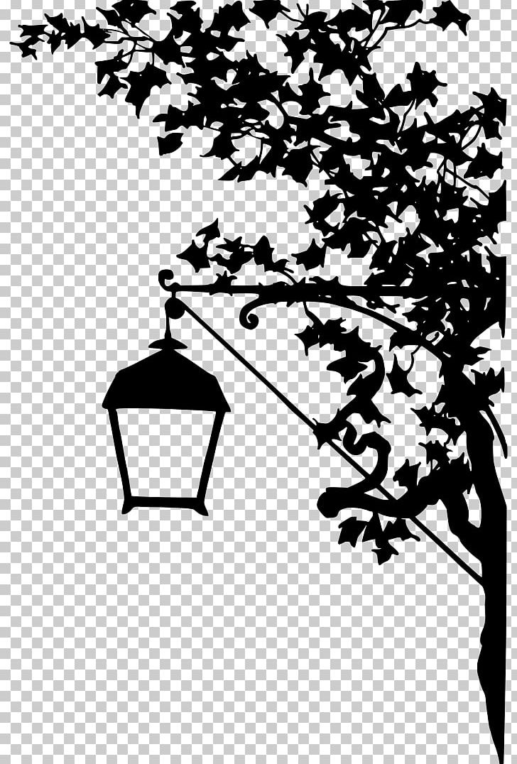 Street Light Lamp Lantern PNG, Clipart, Black And White, Branch, Flora, Flower, Flowering Plant Free PNG Download