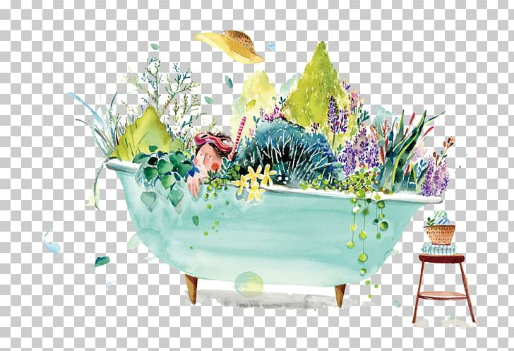 Watercolor Painting Floral Design Illustration PNG, Clipart, Behance, Computer Wallpaper, Creative Design, Flower, Flower Arranging Free PNG Download