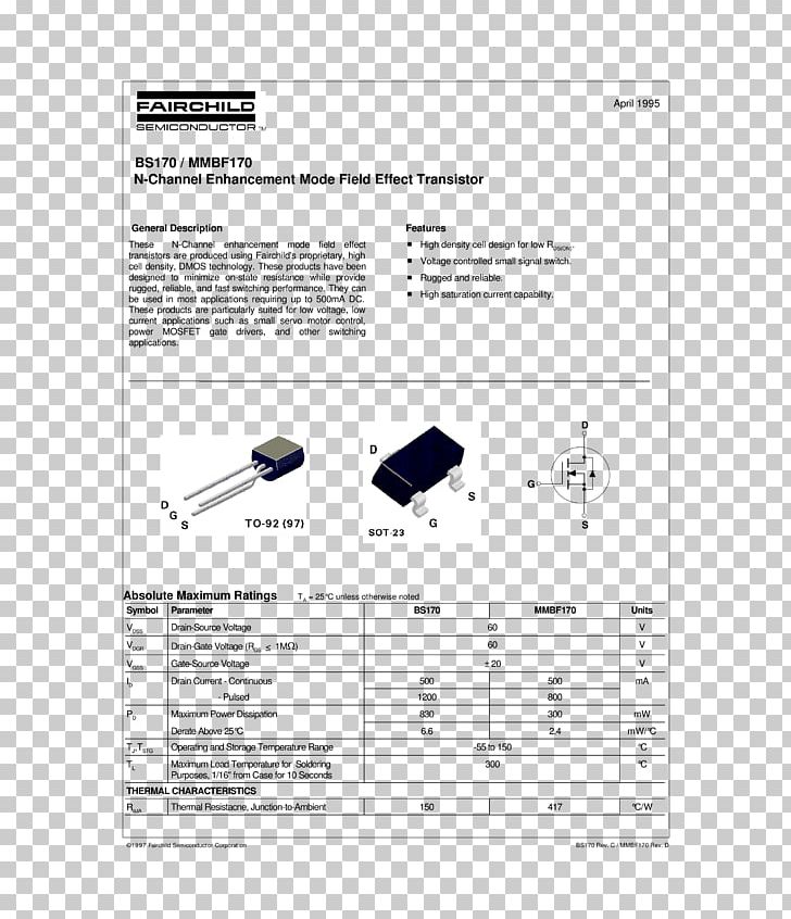 2N7000 MOSFET Datasheet Field-effect Transistor PNG, Clipart, 2n7000, Angle, Area, Data, Datasheet Free PNG Download