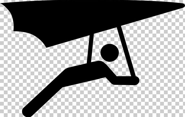 Hang Gliding PNG, Clipart, Angle, Artwork, Black, Black And White, Computer Icons Free PNG Download