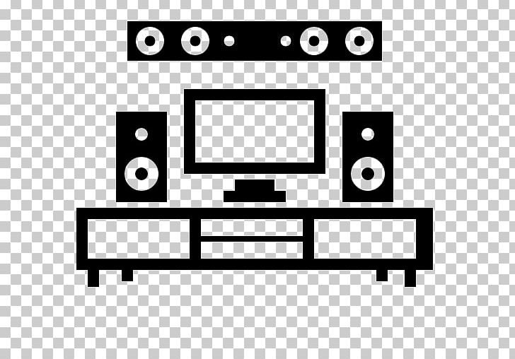 Computer Icons Home Theater Systems Cinema PNG, Clipart, Angle, Area, Audio, Black, Black And White Free PNG Download