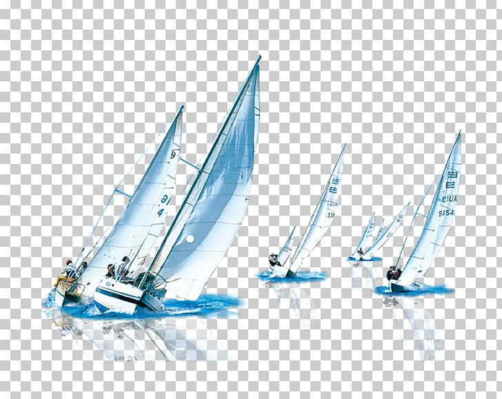 Sailing Ship The Sea Poster PNG, Clipart, Advertising, Blue Sailboat, Boat, Cartoon Sailboat, Cat Ketch Free PNG Download
