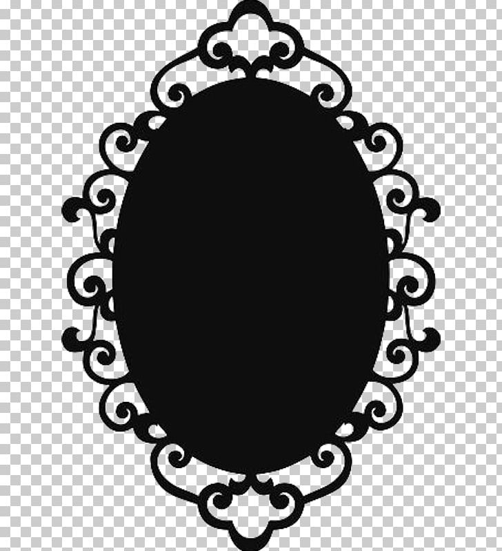 Stencil Frames Mirror Silhouette PNG, Clipart, Arabesque, Black, Black And White, Circle, Decorative Arts Free PNG Download