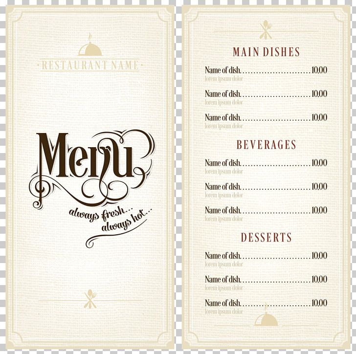 Cafe Menu Restaurant Fast Food PNG, Clipart, Bar, Cafe, Coffee, Drink, Encapsulated Postscript Free PNG Download