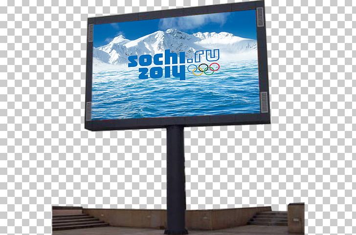 Sochi LCD Television 2014 Winter Olympics Computer Monitors LED-backlit LCD PNG, Clipart, Display Advertising, Electronic Device, Media, Miscellaneous, Others Free PNG Download
