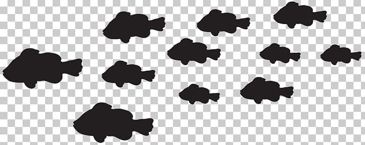 black and white school of fish clip art