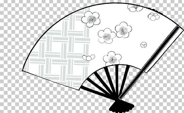 Japan Hand Fan Cherry Blossom PNG, Clipart, Adobe Illustrator, Angle, Area, Black And White, Cherry Free PNG Download