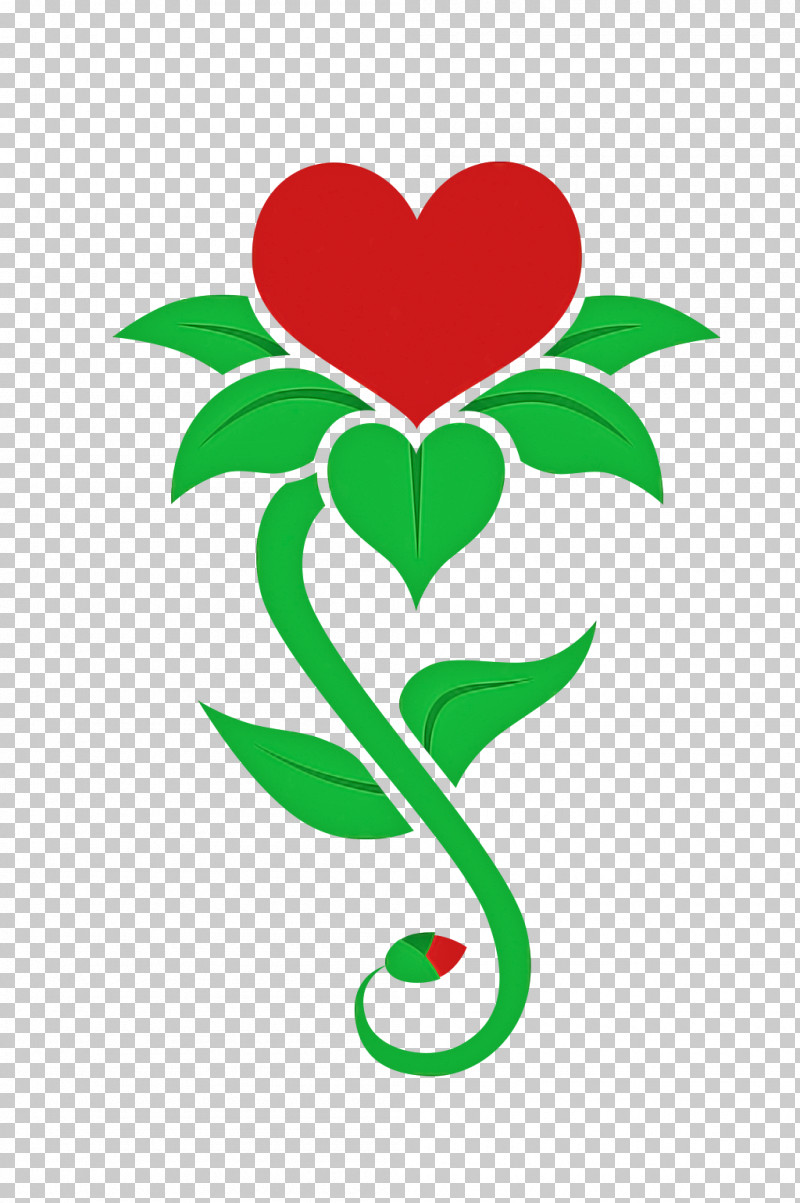 Green Leaf Plant Flower Heart PNG, Clipart, Flower, Green, Heart, Leaf, Logo Free PNG Download