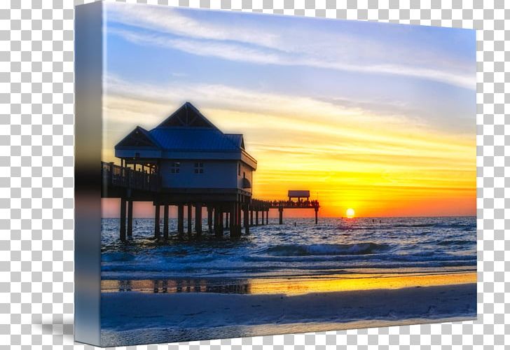 Canvas Print Art Shore Pier PNG, Clipart, Art, Beach, Beach Sunset, Canvas, Canvas Print Free PNG Download