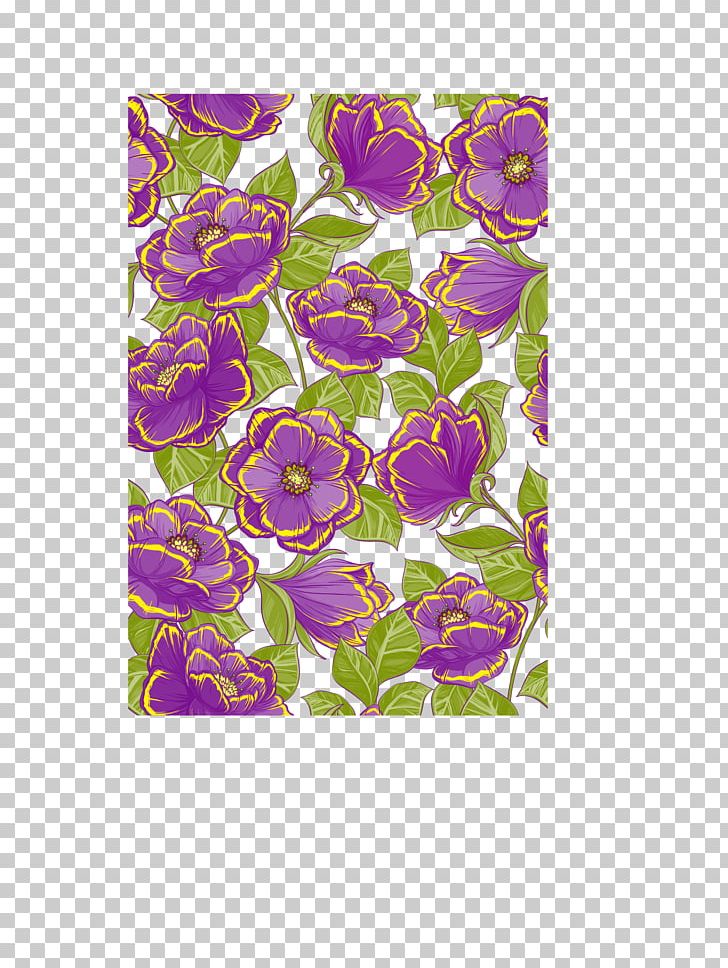 Purple Flower Floral Design PNG, Clipart, Background, Border, Border Texture, Dig, Download Free PNG Download