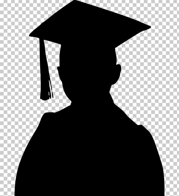 Graduation Ceremony Silhouette Graduate University PNG, Clipart, Academic Degree, Animals, Black, Black And White, Boy Free PNG Download