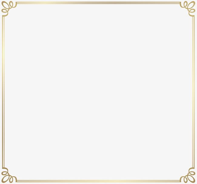 gold pattern border png