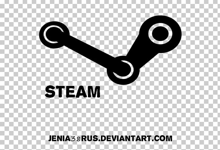 Steam Logo Computer Software PNG, Clipart, Area, Artwork, Black And White, Brand, Circle Free PNG Download