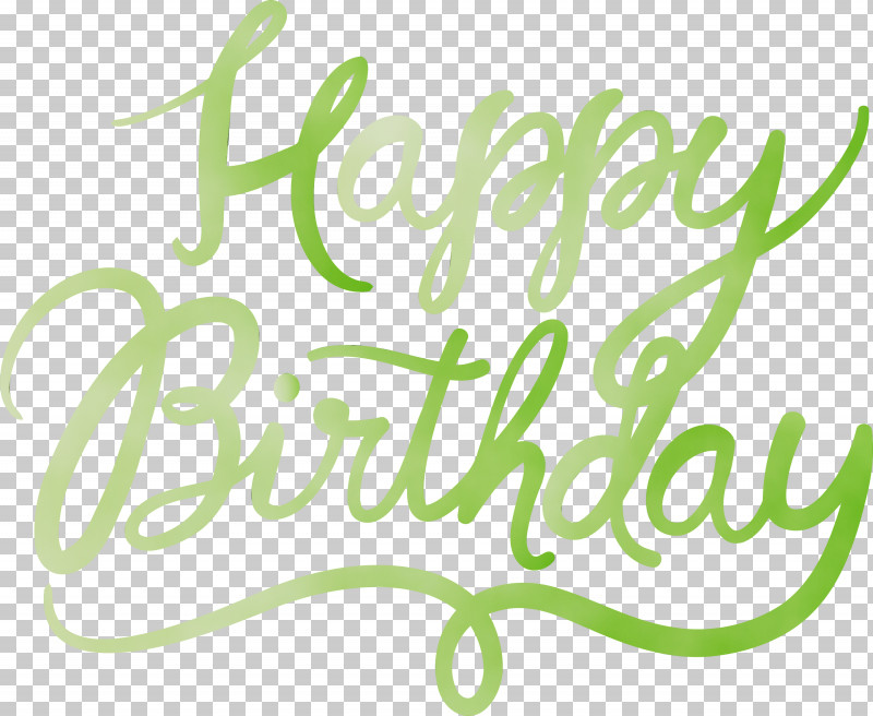 Text Font Green Calligraphy Logo PNG, Clipart, Birthday Calligraphy, Calligraphy, Green, Happy Birthday Calligraphy, Logo Free PNG Download