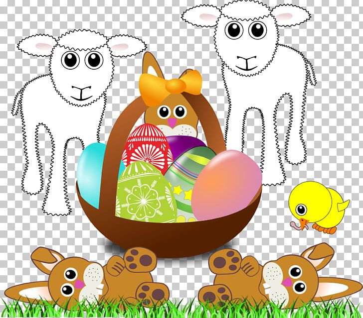 Easter Bunny Easter Egg Easter Basket PNG, Clipart, Art, Artwork, Basket, Cartoon, Child Free PNG Download