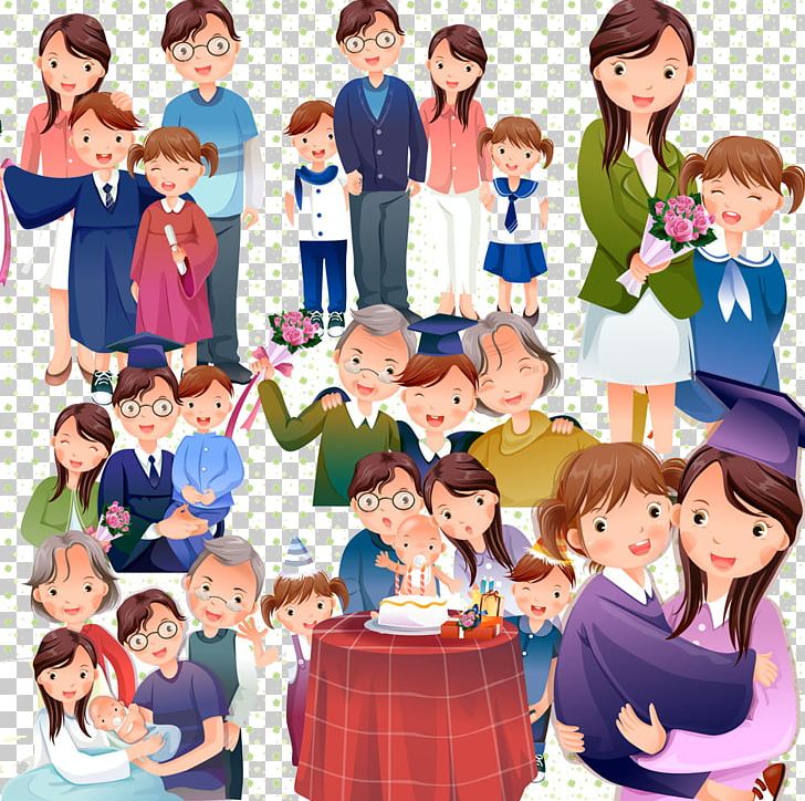 Family Gratis PNG, Clipart, Cartoon, Characters, Child, Creative, Creative Cartoon Characters Free PNG Download