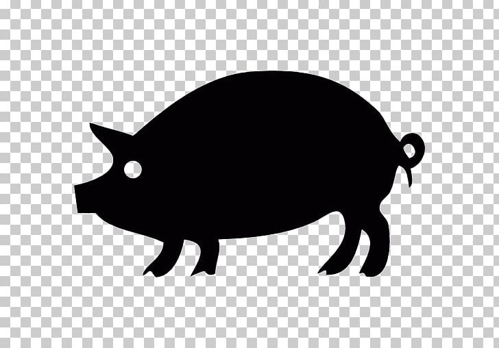 Domestic Pig Computer Icons PNG, Clipart, Animal, Animals, Black, Black And White, Carnivoran Free PNG Download