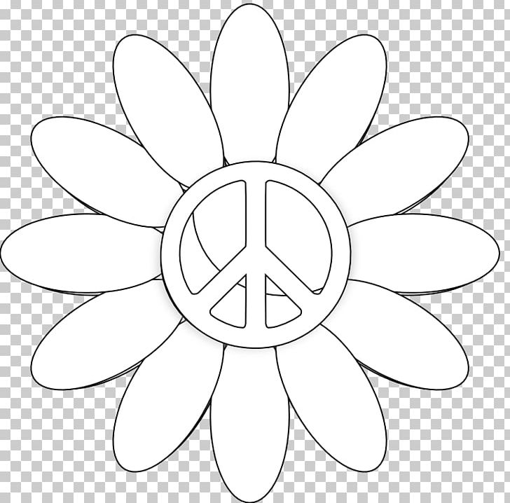 Peace Symbols Black And White Tattoo PNG, Clipart, Area, Art, Black And White, Circle, Coloring Book Free PNG Download