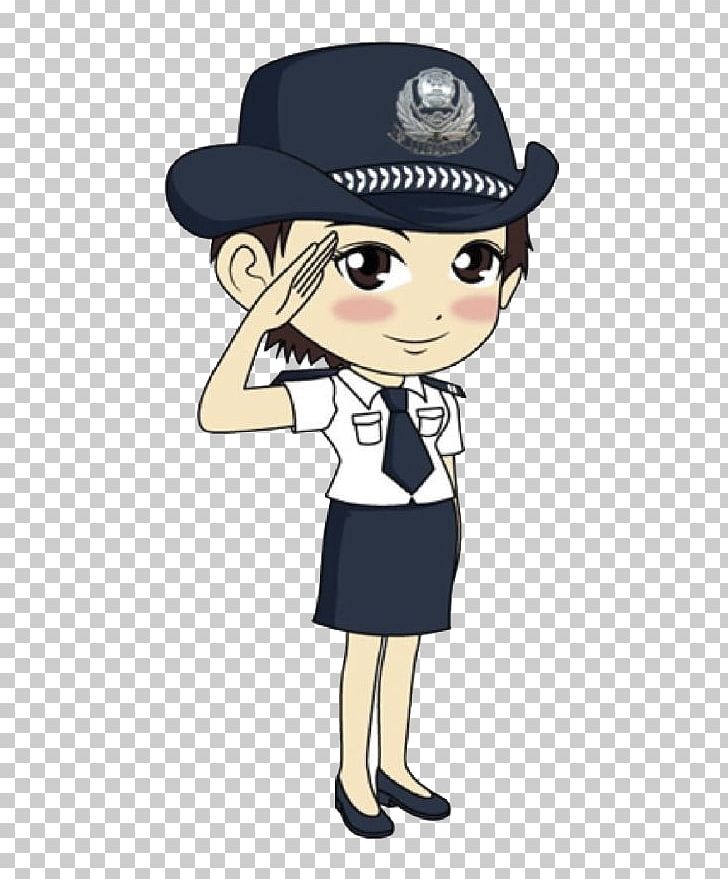 Police Officer Salute Cartoon PNG, Clipart, Art, Black Hair, Chinese Public Security Bureau, Female Hair, Female Model Free PNG Download