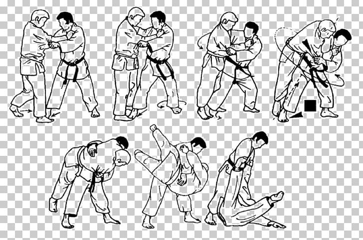 Uki Goshi O Goshi Judo Throw Martial Arts PNG, Clipart, Angle, Arm, Art, Artwork, Black And White Free PNG Download