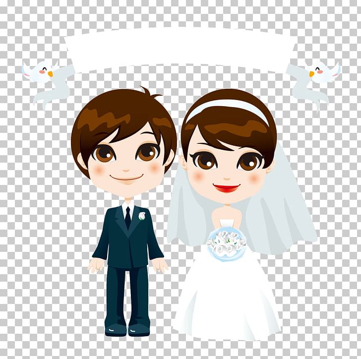 Wedding Invitation Photography Illustration PNG, Clipart, Black Hair, Boy, Boy Cartoon, Bride, Bridegroom Free PNG Download