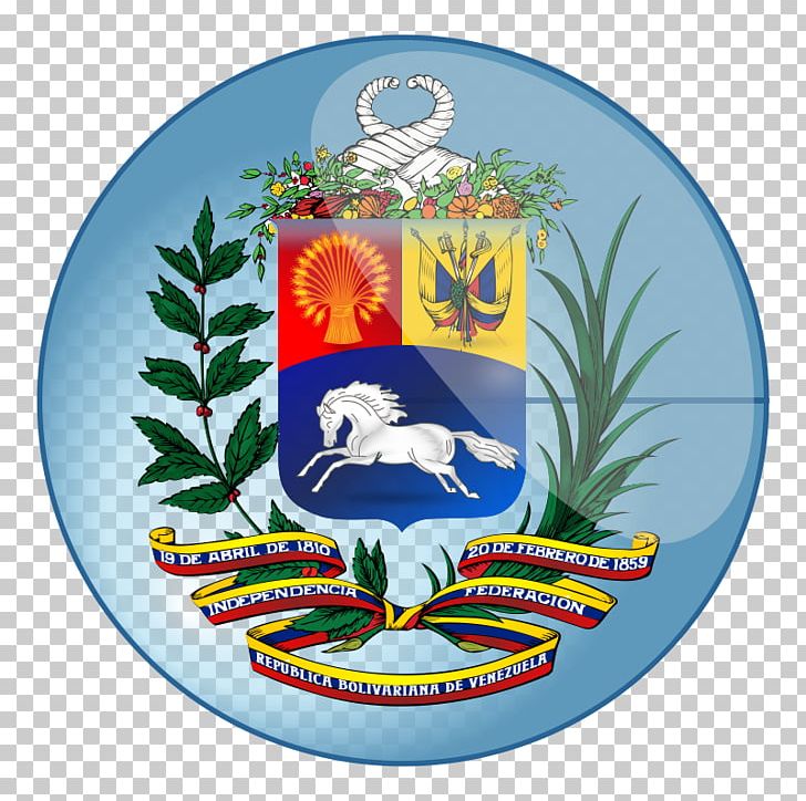 Coat Of Arms Of Venezuela Flag Of Venezuela National Symbols Of Venezuela PNG, Clipart, Christmas Decoration, Coat Of Arms Of Venezuela, Crest, Escudo, Escutcheon Free PNG Download