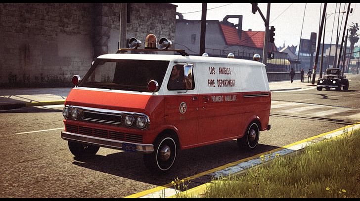 Grand Theft Auto V Car Los Angeles Fire Department Ambulance Van PNG, Clipart, Ambulance, Automotive Exterior, Battalion Chief, Car, Cars Free PNG Download
