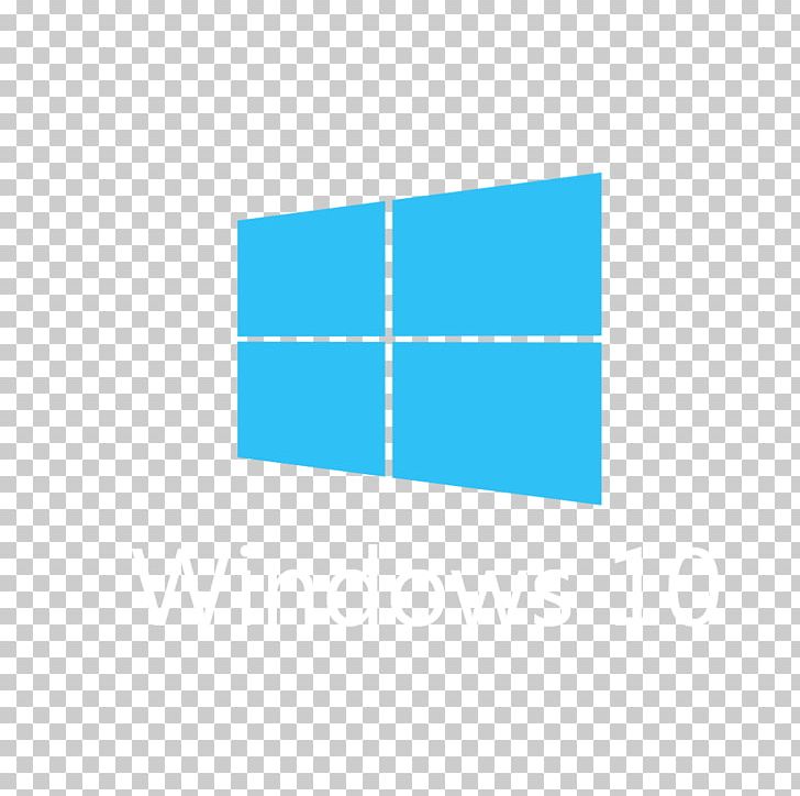 Windows 10 Logo Computer Software PNG, Clipart, Angle, Area, Azure, Blue, Brand Free PNG Download