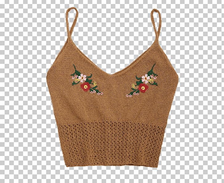 Crop Top Fashion Tanktop Clothing PNG, Clipart, Brown, Clothing, Crop Top, Embellishment, Embroidery Free PNG Download