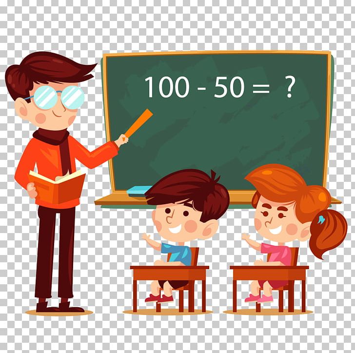 Student Teacher Learning Addition Classroom PNG, Clipart, Area, Art, Back To School, Cartoon, Dec Free PNG Download
