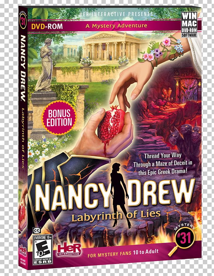 Nancy Drew: Labyrinth Of Lies Nancy Drew: Secret Of The Old Clock Nancy Drew: Ghost Of Thornton Hall Her Interactive PNG, Clipart, Adventure Game, Advertising, Book, Computer Software, Draw Free PNG Download