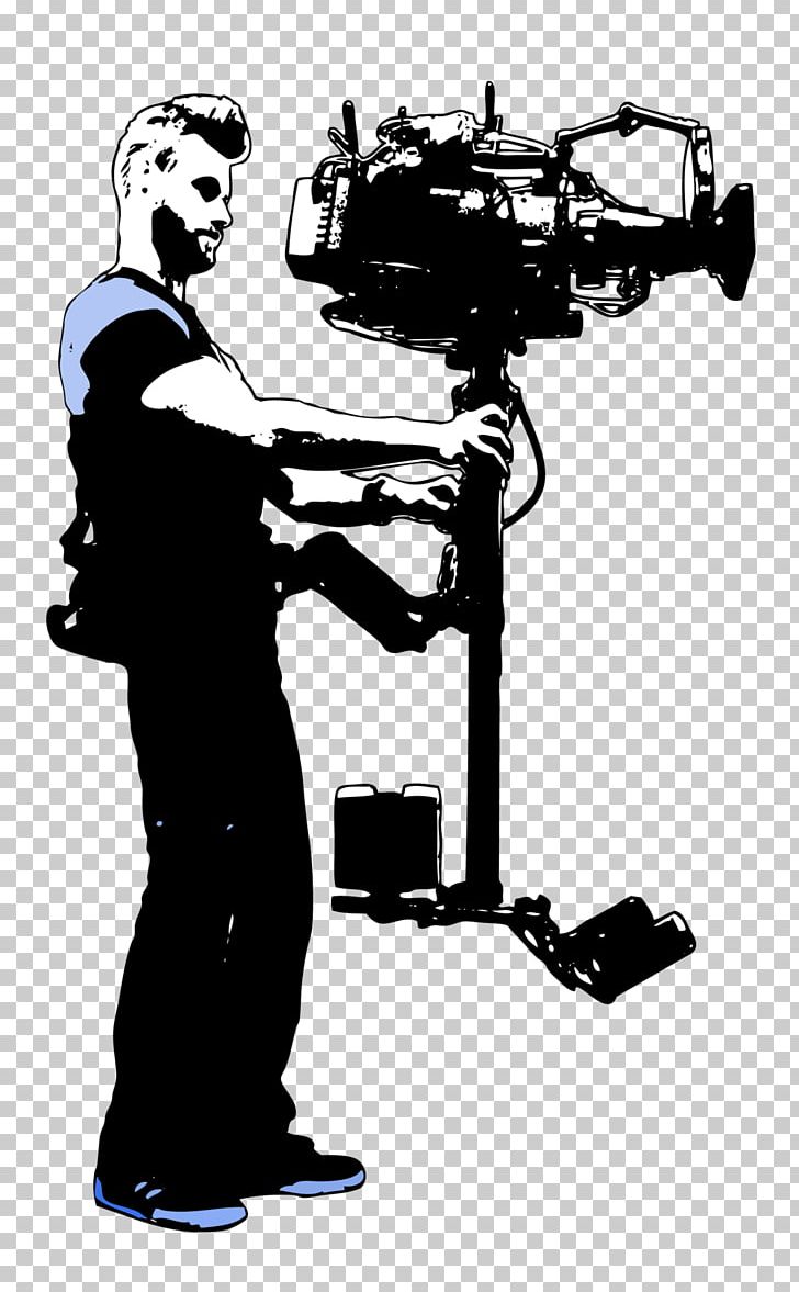Opérateur Steadicam Camera Operator Cinematographer PNG, Clipart, Arm, Black And White, Camera, Camera Man, Camera Operator Free PNG Download
