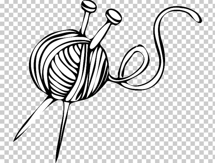 Knitting Needle Hand-Sewing Needles Crochet Hook PNG, Clipart, Artwork, Black And White, Crochet, Crochet Thread, Drawing Free PNG Download