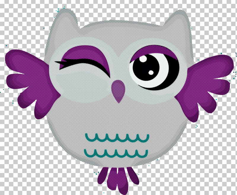 Owl Purple Cartoon Bird Of Prey Violet PNG, Clipart, Animation, Bird, Bird Of Prey, Cartoon, Cartoon Owl Free PNG Download