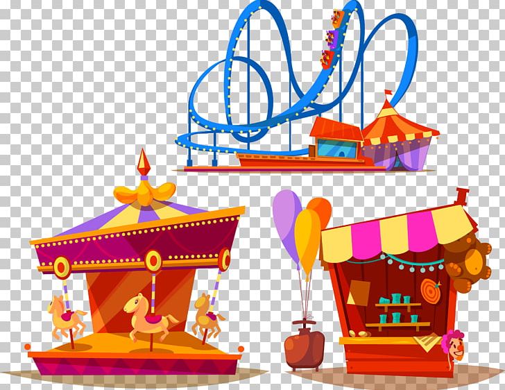 Amusement Park Carousel Roller Coaster PNG, Clipart, Adobe Illustrator, Amusement Ride, Amusement Vector, Cartoon, Creative Background Free PNG Download
