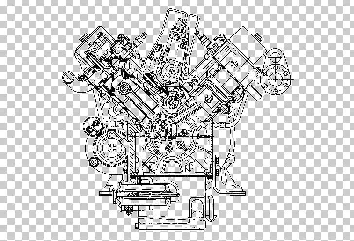 Paper Technical Drawing Diesel Engine PNG, Clipart, Angle, Auto Part, Black And White, Blueprint, Cross Section Free PNG Download