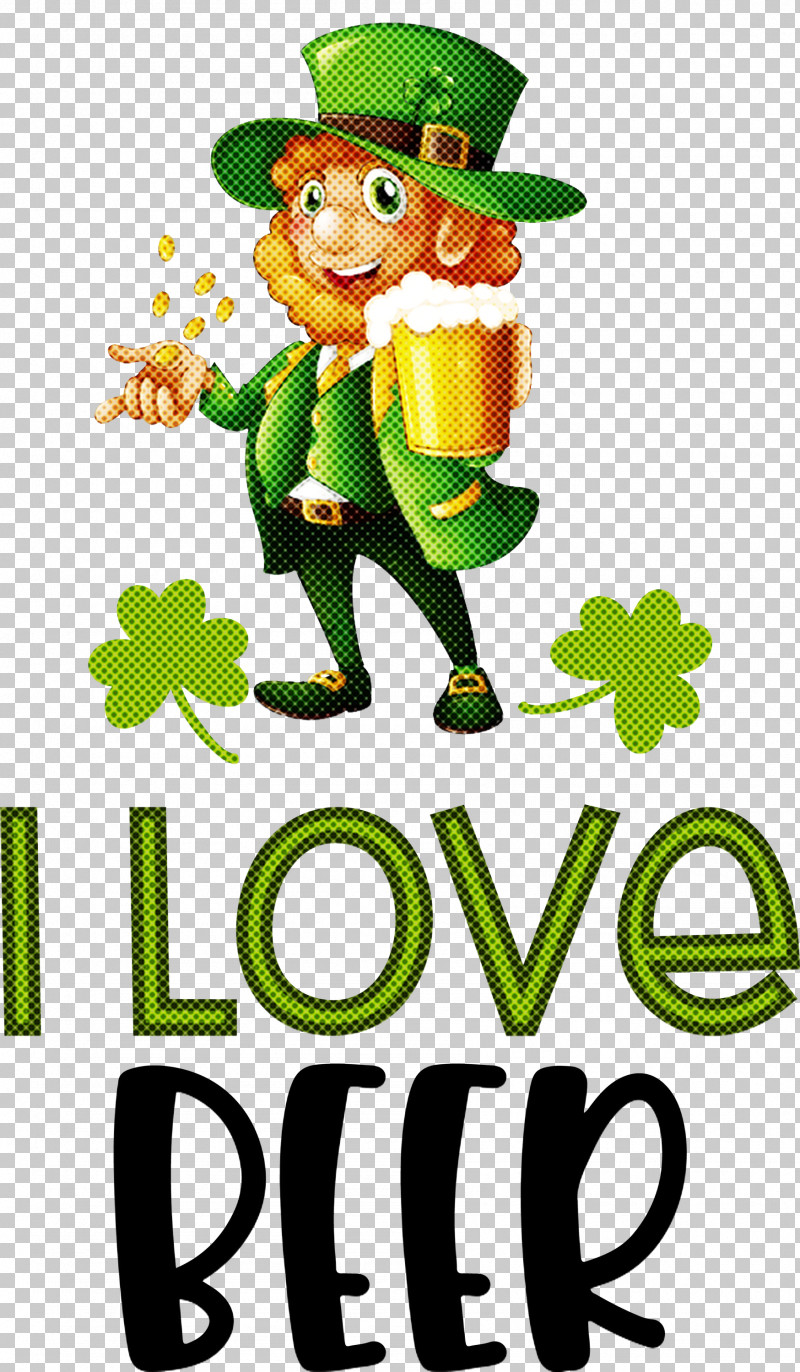 I Love Beer Saint Patrick Patricks Day PNG, Clipart, Cartoon, Color, Drawing, I Love Beer, Patricks Day Free PNG Download