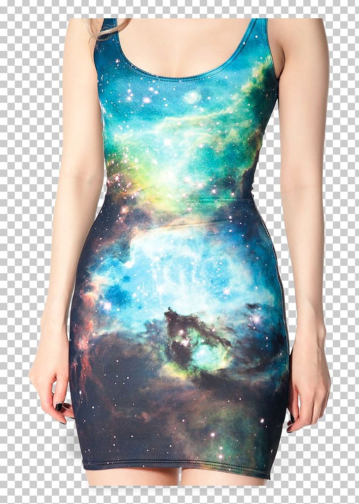 Dress Universe Nebula Star Cluster Galaxy PNG, Clipart, Aqua, Clothing, Cocktail Dress, Day Dress, Dress Free PNG Download