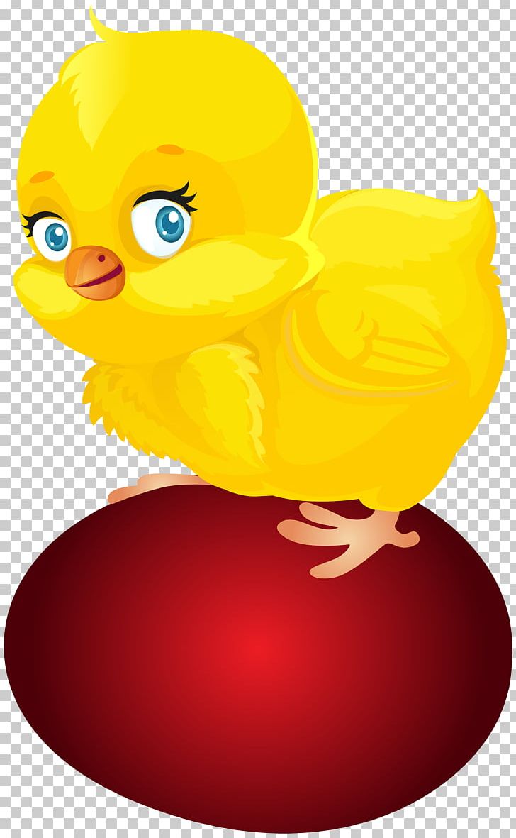 Easter Bunny Duck Red Easter Egg PNG, Clipart, Animals, Beak, Bird, Cartoon, Chicken Free PNG Download