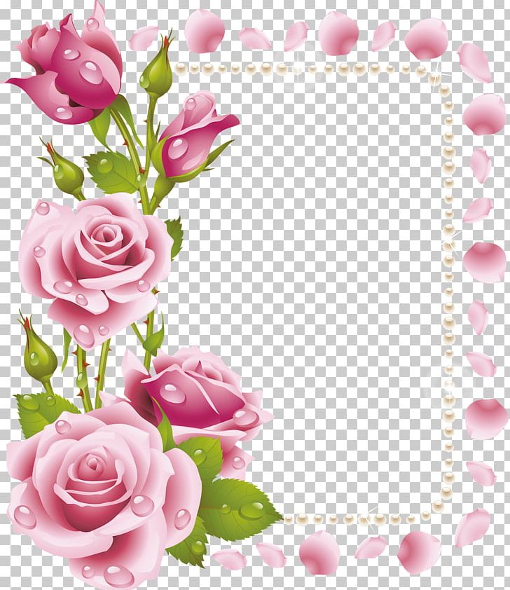 rose flower border frame