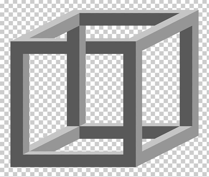 Necker Cube Penrose Triangle Impossible Cube Optical Illusion PNG, Clipart, Angle, Art, Cube, Daylighting, Drawing Free PNG Download