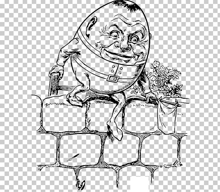 Humpty Dumpty Mother Goose PNG, Clipart, Arm, Art, Artwork, Black And White, Carnivoran Free PNG Download