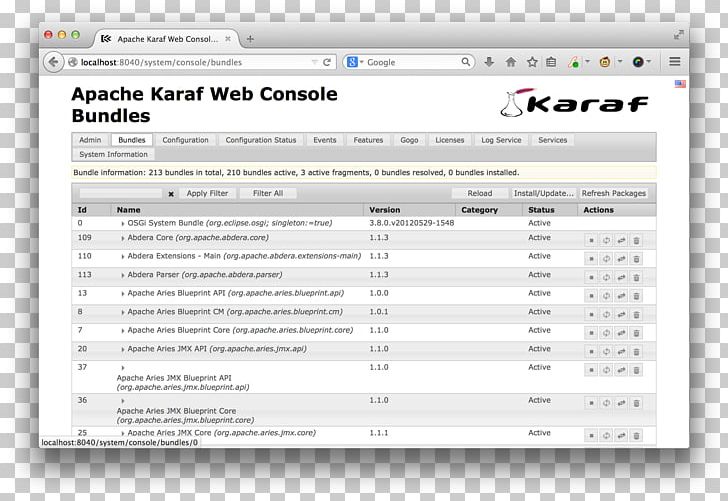 Computer Program Apache Karaf User Interface Talend System Console PNG, Clipart, Apache Http Server, Apache Karaf, Computer, Computer Program, Console Free PNG Download