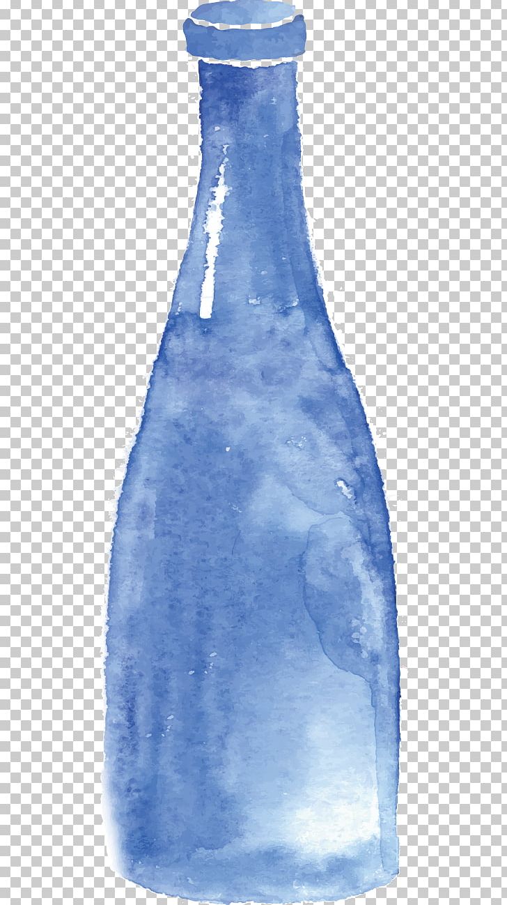 Glass Bottle Watercolor Painting PNG, Clipart, Blue, Bottle, Bottled Water, Bottles Vector, Drinking Water Free PNG Download
